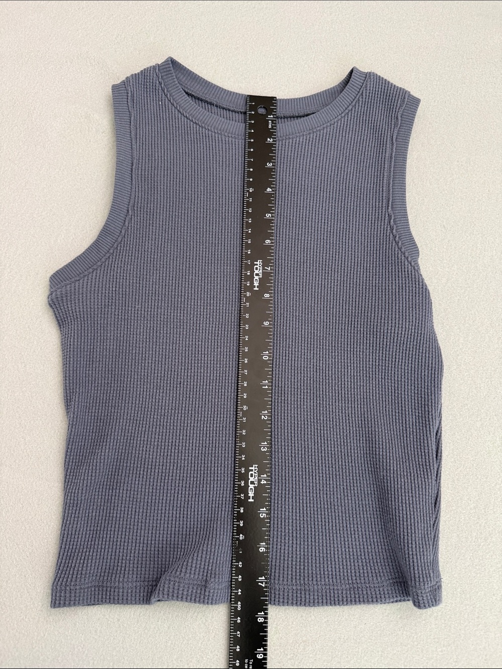 Hollister Ribbed Tank Top Set - White and Blueish Grey - size Medium - Picture 7 of 9